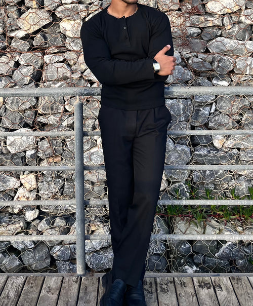 Long sleeves Henley shirt